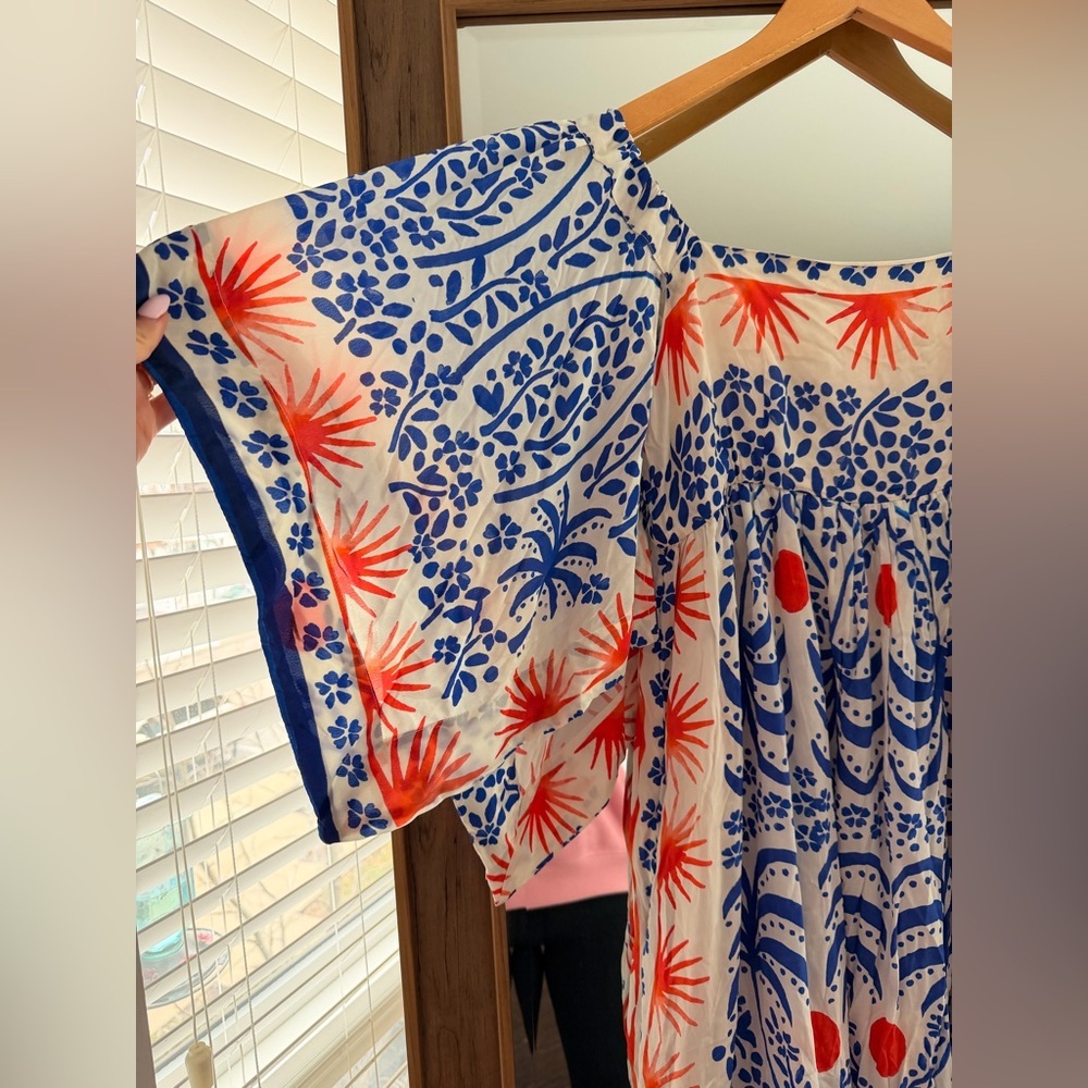 Farm Rio Afternoon Breeze Midi Dress - Picture 6 of 8